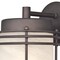 Westinghouse Fixture Wall Outdoor 100W Parksville Lantern ORB Steel White Albstr Glass 6230700 - alternate 3